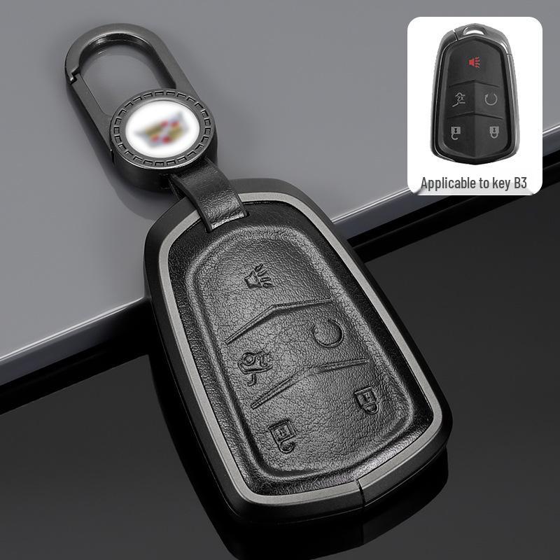Cadillac Key Protective Shell: Fits XT4, XT5, XT6, CT4, CT5 - Original Car Key Cover with Buckle.
