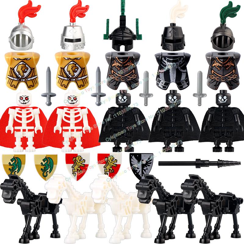 

Средневековый Рыцарь Скелет Рыцарь Аксессуары Щит Копье Доспехи Кирпичики Конструктор Экшн Фигурка Детская Игрушка AX9815-16 01 02 10 18