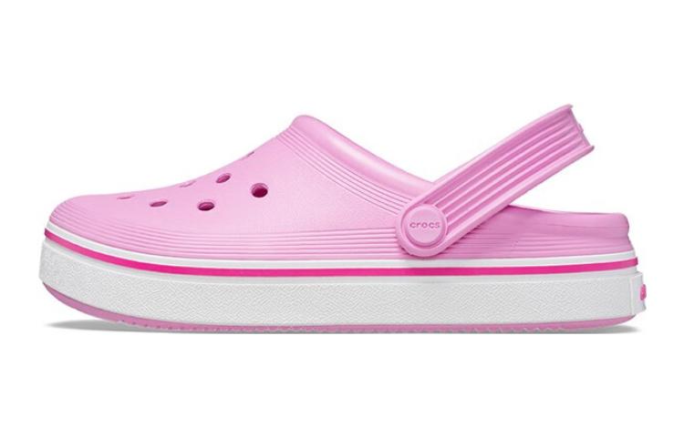 Crocs Comfortable Slip Resistant Abrasion Resistant Children s Sandals Prince Pink Kids  208477-6SW 30-31