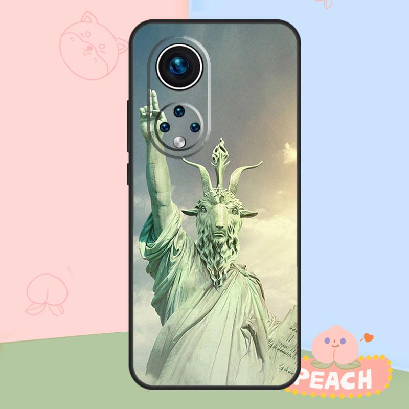 Satanic Scary Skull Case For Honor Magic 8 6 7 Pro Honor 400 200 70 90 Lite X8b X8c X9a X9b X9c X9d Win RT Cover