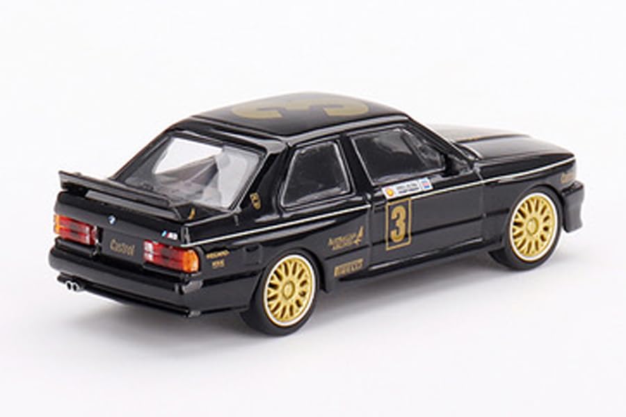 TrueScale Miniatures MINI GT BMW M3 ATCC Meisterschaft 1987 Siegerwagen JPS Team BMW Linkslenker Australien Limited Fertigprodukt 1/64 #3