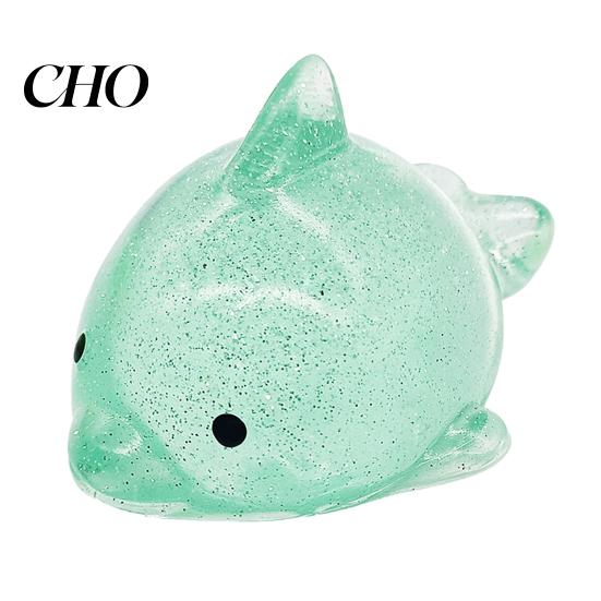 Kids Stress Relief Toy Mini Glitter Animal Squeeze Toy, Whale Hedgehog Dolphin Crab Rabbit Gadget Pinch Anxiety Stretchy Ball, Party Favors