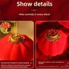 Red Color Chinese Red Lantern Plush Material Bonsai Pendant Decoration  Spring Festival