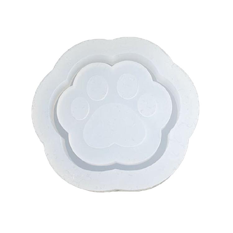 Cats Lover s Silicone Keychain Mold Creative Cats Paws Shape Keychain Silicone Mold for Handmade Charm Gifts and Crafts