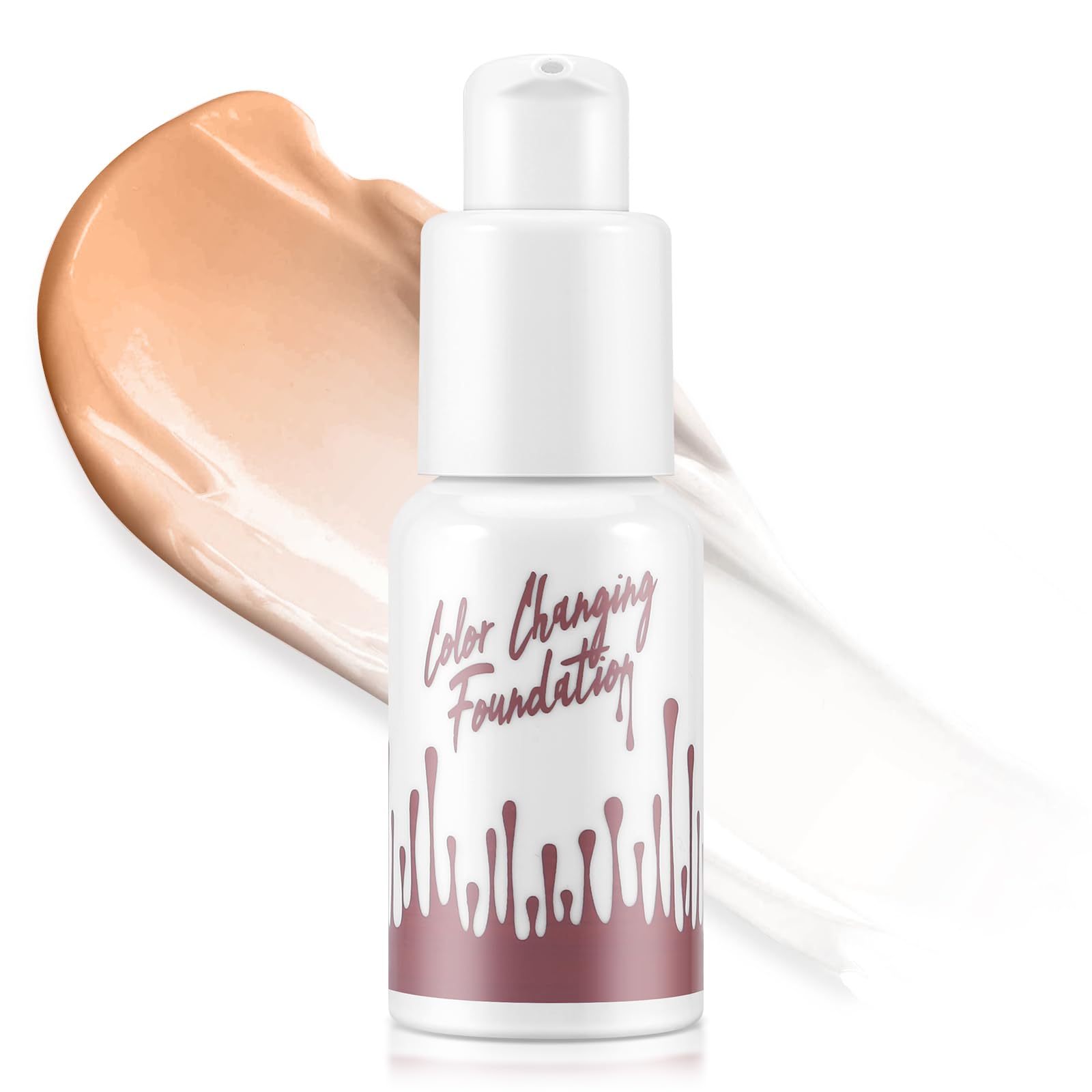 

Boobeen Color Changing Full Coverage Flawless Moisturizing Liquid Cover Natural Face Makeup Base Cream Foundation, Foundation, Concealer, Blend,