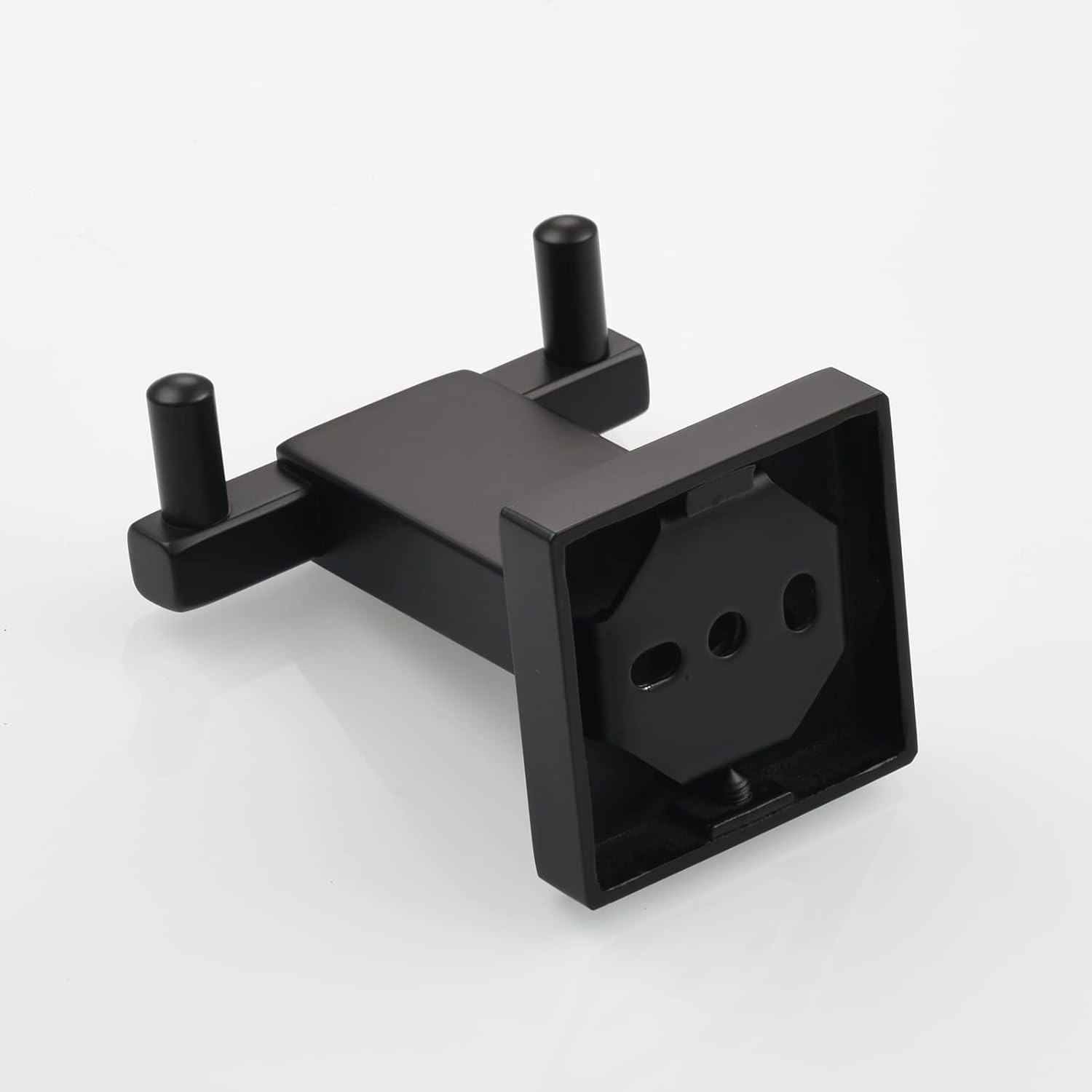 

Stainless SteelDouble Towel Hook Black Wall Mounted Coat Hanger Holder for Bathroom, SBH236B чёрный