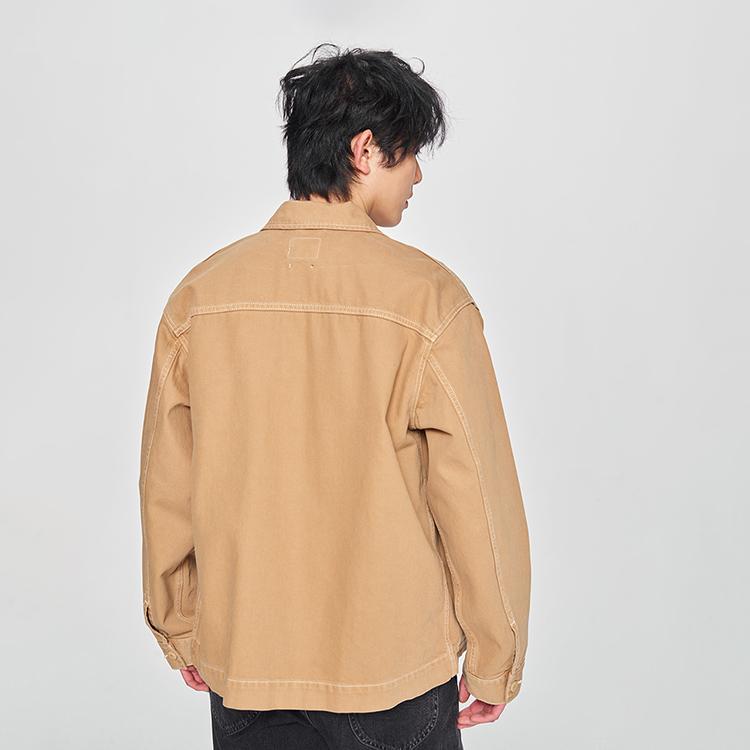 Lee Comfortable Contrast Stitch Design Work Jacket Men Jackets Khaki LMT010155201532A07960