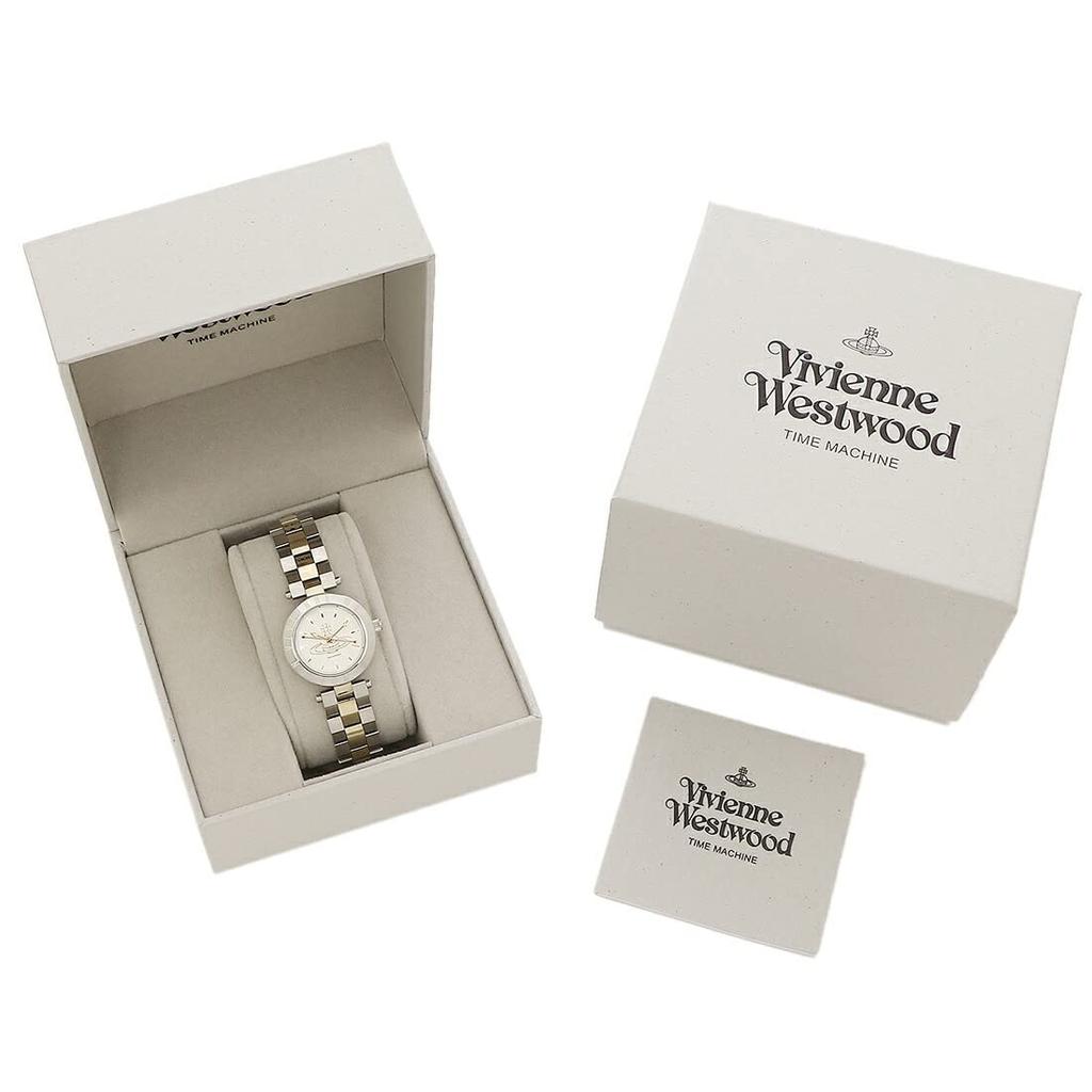 Vivienne Westwood Women's Westbourne Watch, 28mm, Quartz, White Gold, VV092SLSG, Stainless Steel [Parallel Import]