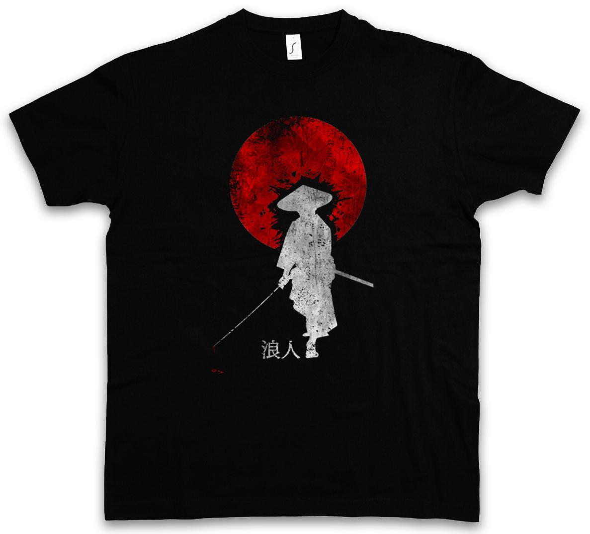 RONIN I T-Shirt Mens Womens Tees Top Ninja Samurai Bushido Sword Armor Helmet Japan Dakana Warrior XL