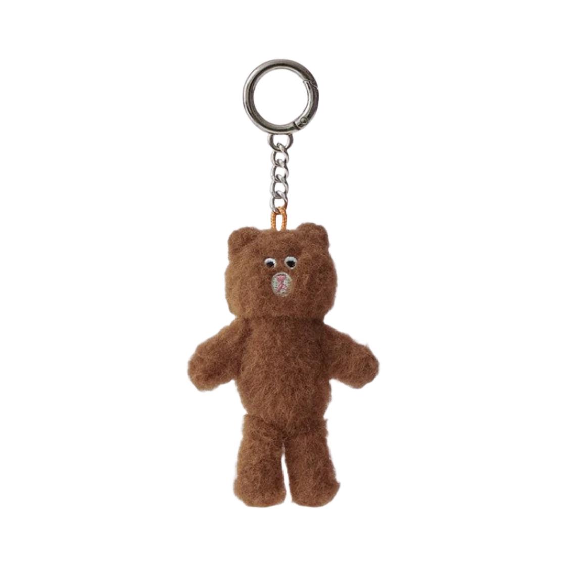 Monamhee Beunamhee Mini Plush Keyring Brown ONE SIZE