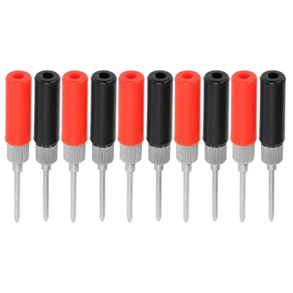 5 Set Test  Probe Pins Multimeter Solderless Needle 2mm J.30014 30VAC?60VDC 24A Red Black