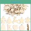 10pcs Lightweight Wooden Christmas Tree Ornaments For Stylish Holiday Decor