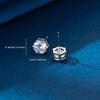Simple and Elegant Women's Zircon Stud Earrings Niche High-end Earrings Cross-border Trade Export Earrings Fashionable Small Earrings