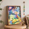 Disney Rapunzel DIY Oil Painting Art Painting Kit Home Wall Decor Handmade Gift for Princess Fans Living Room Wall Art Decor Canvas