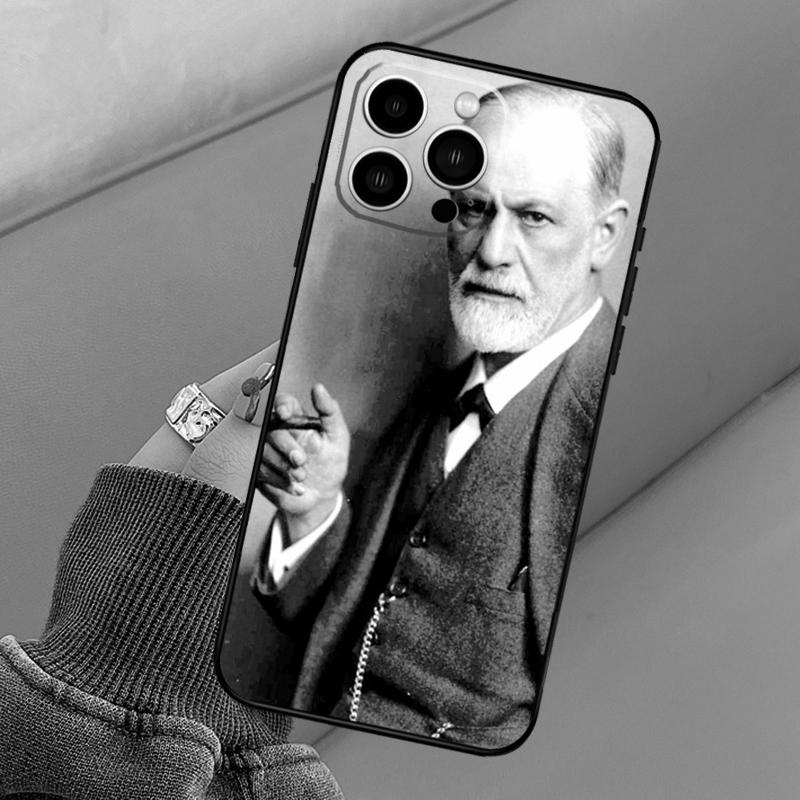 Sigmund Freud Case For iPhone 14 15 16 Pro Max 13 12 11 X XR XS Plus 12 13 Mini Soft Back Cover