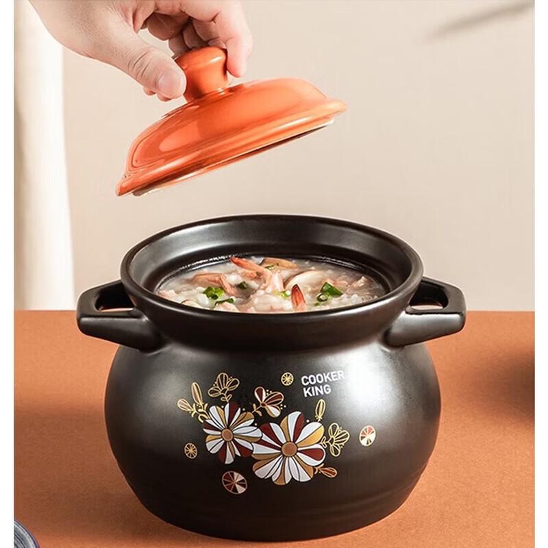 COOKER KING 5L Ceramic Anti-Overflow Stew Pot