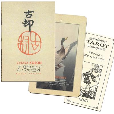 Nichiyu Tarot Waite Fortune Telling Direct Import from the Koson Tarot Arcana Includes Japanese Instruction Manual and Flower and Bird 22-Card Cards,