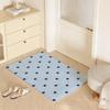 Abstract S Star Floor Mat Eco  Flannel Doormat Non Slip Odorless Indoor Floor Rug Soft Short Plush Home Mat