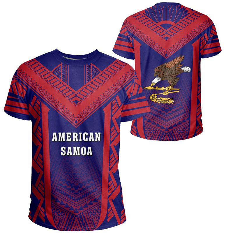 3D Gedrucktes Amerikanisch-Samoa Polynesisch Sommer Muster T-Shirt Herren Damen T-Shirts Rundhals Kurzarm Unisex Harajuku Herren Tees