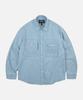 FRIZMWORKS Bleach Denim Utility Shirt _ Light Blue