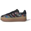 Liberty London X Gazelle Bold Bloemenborduurwerk Dames Sneakers Zwart Core-Black Leverancierskleur JI2572