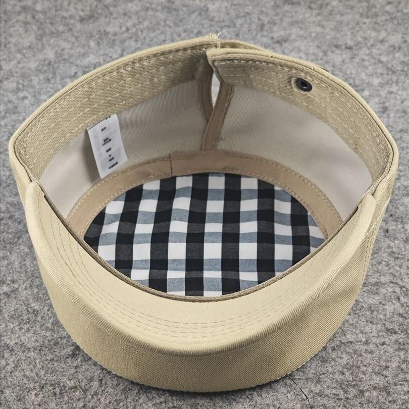 Back-sealed Large Head Circumference Flat Top Hat Pure Colorcasualelegantplus Size Middle-aged and Elderly All Year Roundcasual Peaked Cap Men's Hat