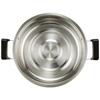 PEARL METAL Large Pot with Handle, 28cm, with Lid, Induction Compatible, New Danran, Silver, HB-1795