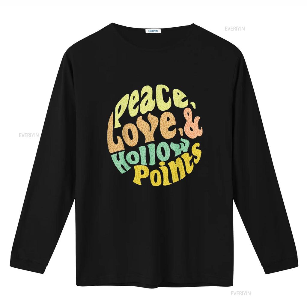 Mens Peace Love And Hollow Points T Shirt Black X Large Vintage Washed Slightly Versatile Stylish Homme Designer Clothes