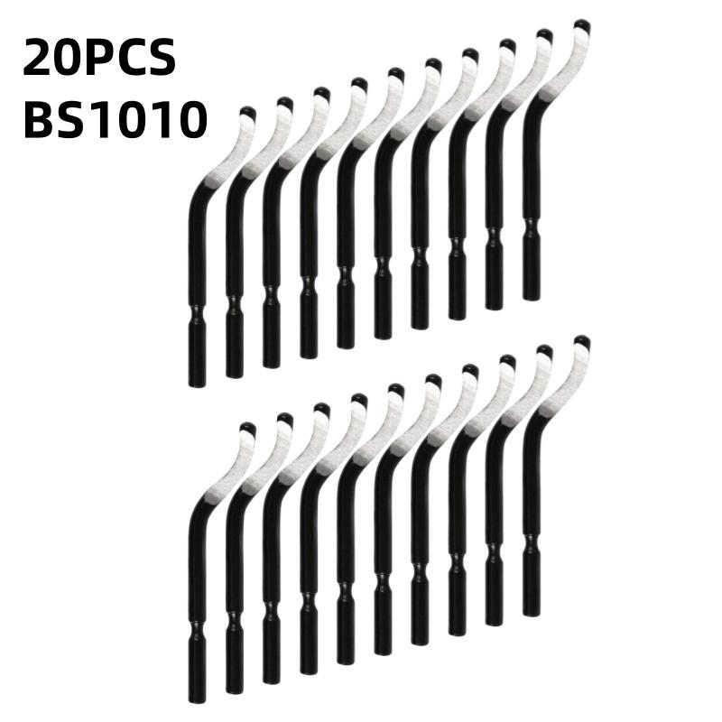 

20PCS High-Speed Steel Deburring Blades Set BS1010 Rotary Burr Removal Blades for Metal Plastic Aluminum Copper Wood - NO Handel