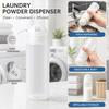 Sealed Laundry Powder Dispenser Bottle Moisture-proof With Hole Lid Detergent Shaker Bottle Clear Refillable