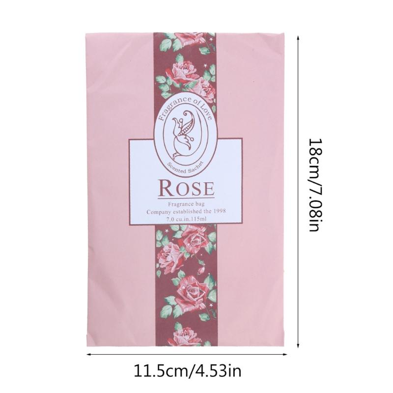 6x Natural Sachets Scented Bag Hanging Fragrants Sachets for Wardrobe Closet Car Fragrances Freshening Household Supply
