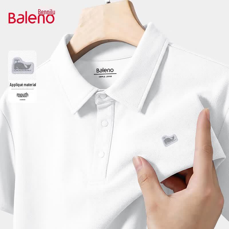 Baleno Men s Whale Graphic Pique Polo Shirt M