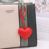 Herzförmiger Schlüsselanhänger, Rosa, Niedlicher herzförmiger Anhänger, Taschendekoration Zubehör, Schlüsselring, Geschenk, für Damen und Mädchen, Valentinstagsgeschenk