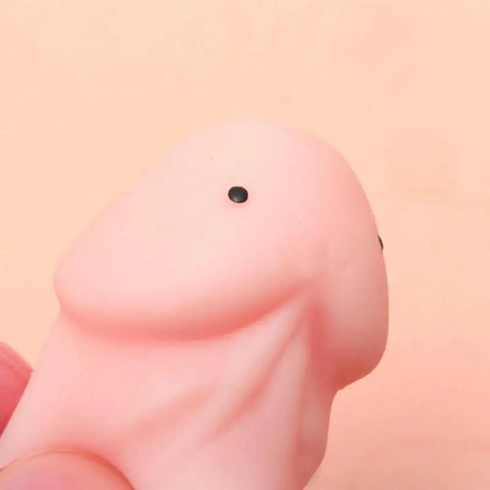 12/6pcs Mini Squishy Penis Doll Masturbator Rising Penis Stress Relief Toys Interesting Gifts Decompression Relax Pressure Toy
