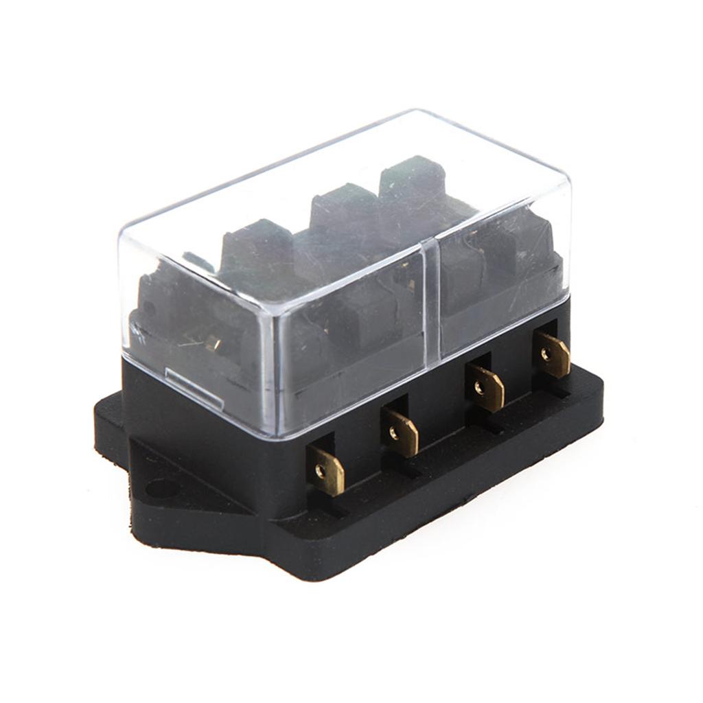 Universal Car Truck Vehicle 4 Way Circuit Automotive Middle Sized Blade  Box Block Holder