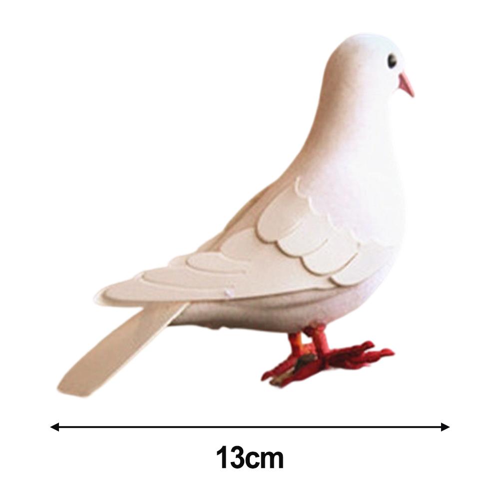 Пенопластовая модель голубя Реалистичный голубь Универсальное украшение white