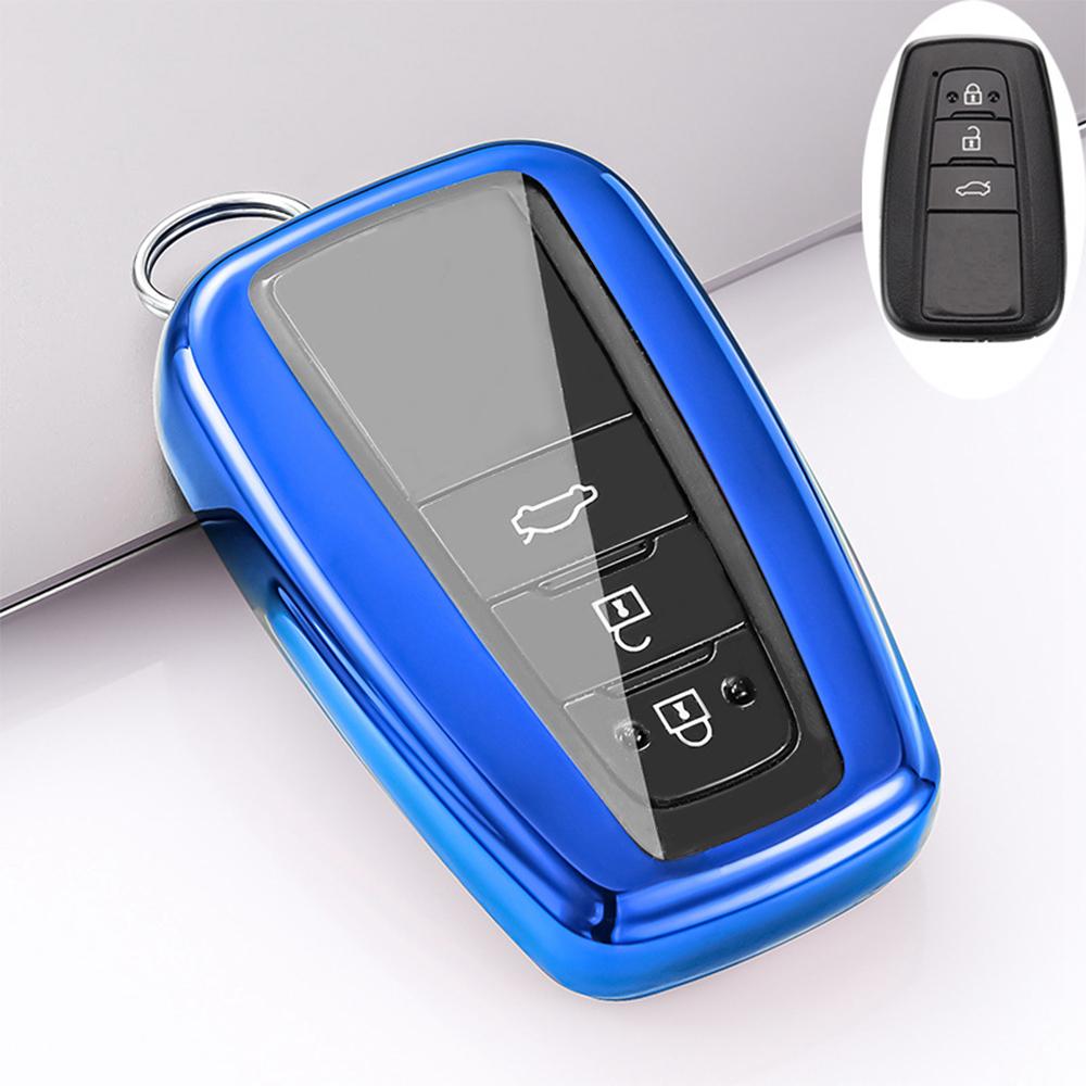 Car Key Case Protector Soft TPU Key Shell Cover Auto Accessories For Toyota Prius Camry Corolla C-HR CHR RAV4 Prado 2018