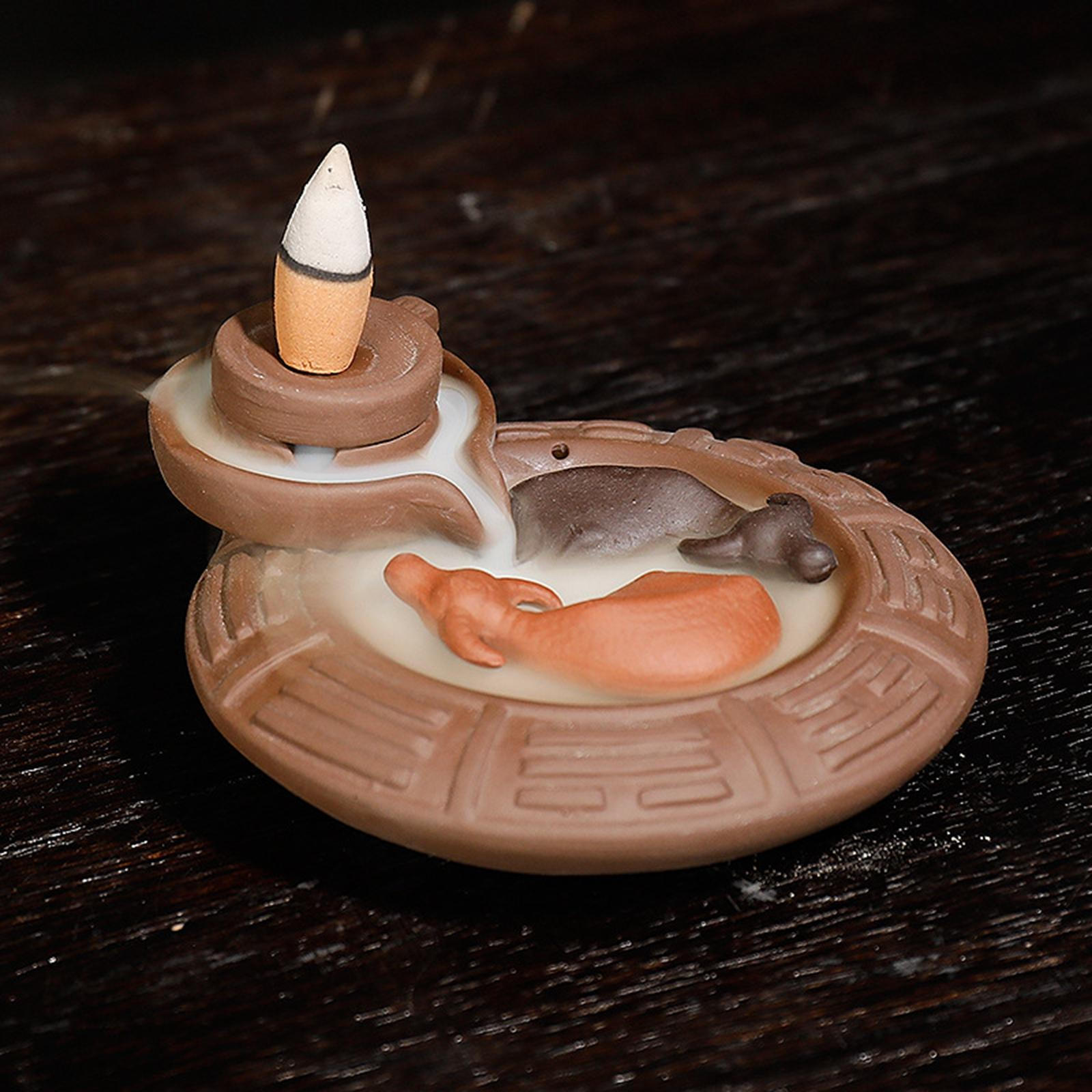 

Backflow Burner Cone Holder for Tabletop Tea House Ornament