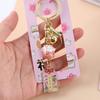 Metal Backpack Pendant Cartoon Gift Key Buckle Car Keyring Key Lanyard Amulet Lucky Cat Keychain