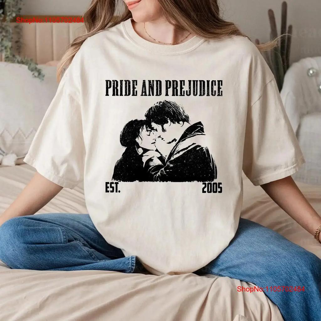 Pride Prejudice T Shirt and Vintage Retro Classic S for Him Christmas Vintage Washed Designer Clothes Breathable Versatile