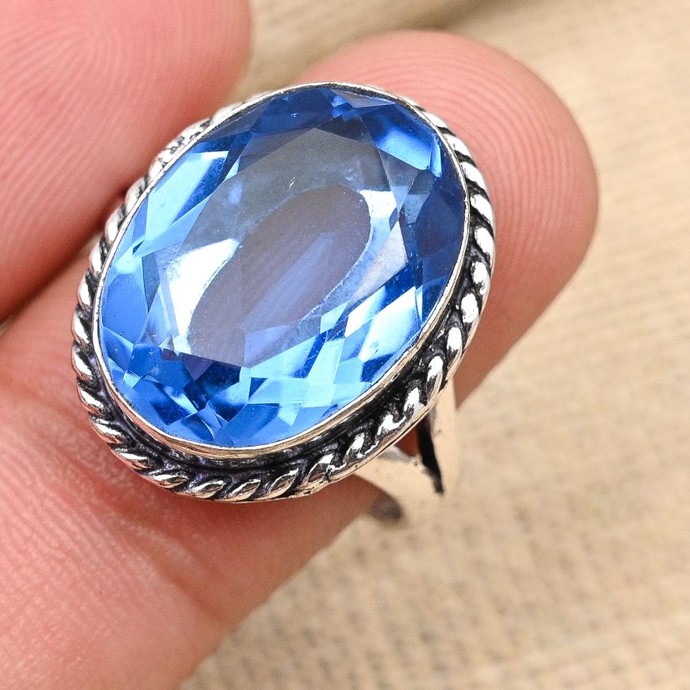 Beautiful Tanzanite Gemstone Handmade Solid 925 Sterling Silver Ring Jewelry