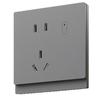 Smart Home Wall Socket Panel: 86 Type Five-Hole, Monitors Power Usage, Mijia App Compatible for Mobile Control