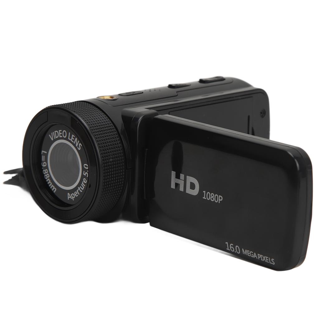 HD 1080P 16MP Portable Vlogging Camera Recorder 16X Zoom Digital Video Camera Camcorder Audio Video Recording DV with
