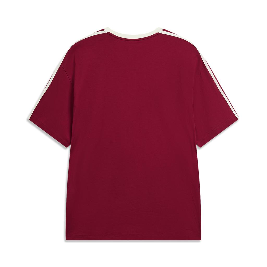 Li-Ning Loose Fit Round Neck Logo Letter Casual T-Shirt Unisex Tops ATSW263-7