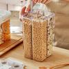 Airtight Cereal Storage Container Large Capacity Compartment Sealed Multigrain Can With Measuring Cup