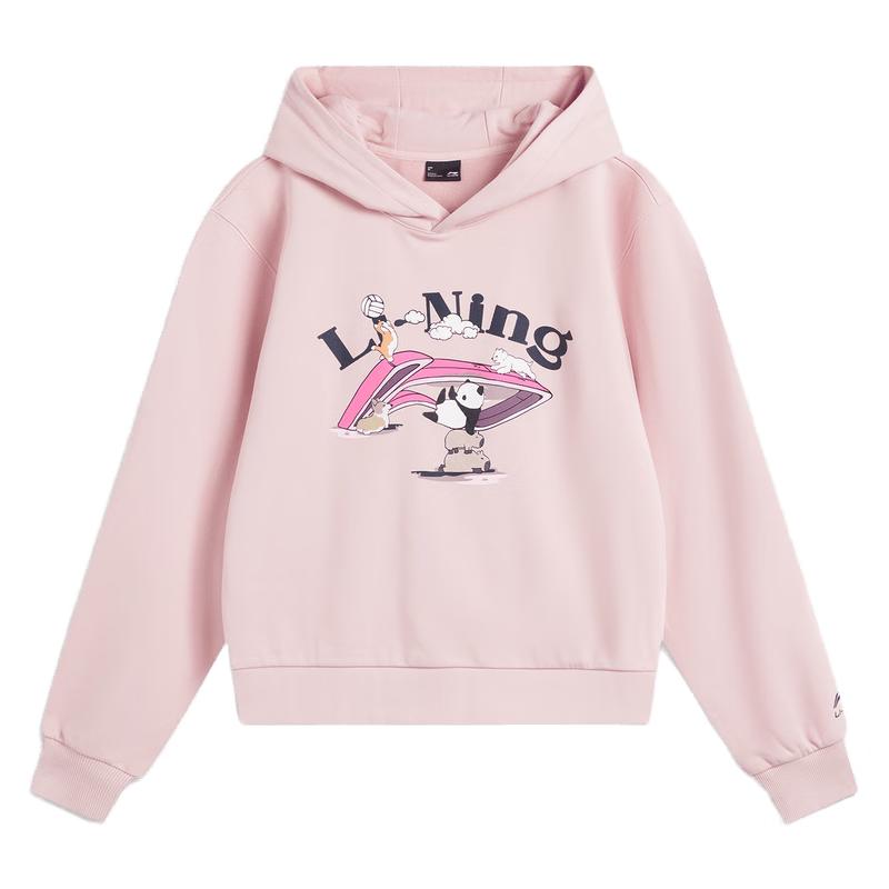 Li-Ning Women's Loose Fit Hooded Sweatshirt AWDV388