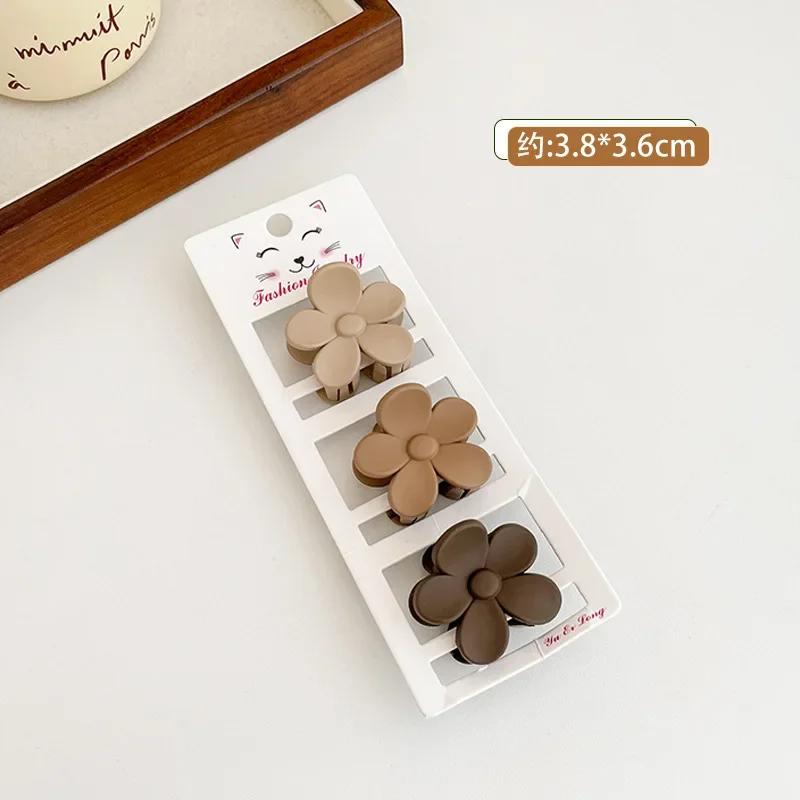 Странная читающая корейская версия заколка для волос из трех частей цвета кофе заколка для волос высокий хвост заколка для волос акула аксессуары для волос.