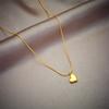 XIYANIKE 316L Stainless Steel Gold Color Love Heart Necklaces For Women Chokers 2021Trend Fashion Festival Party Gift Jewelry