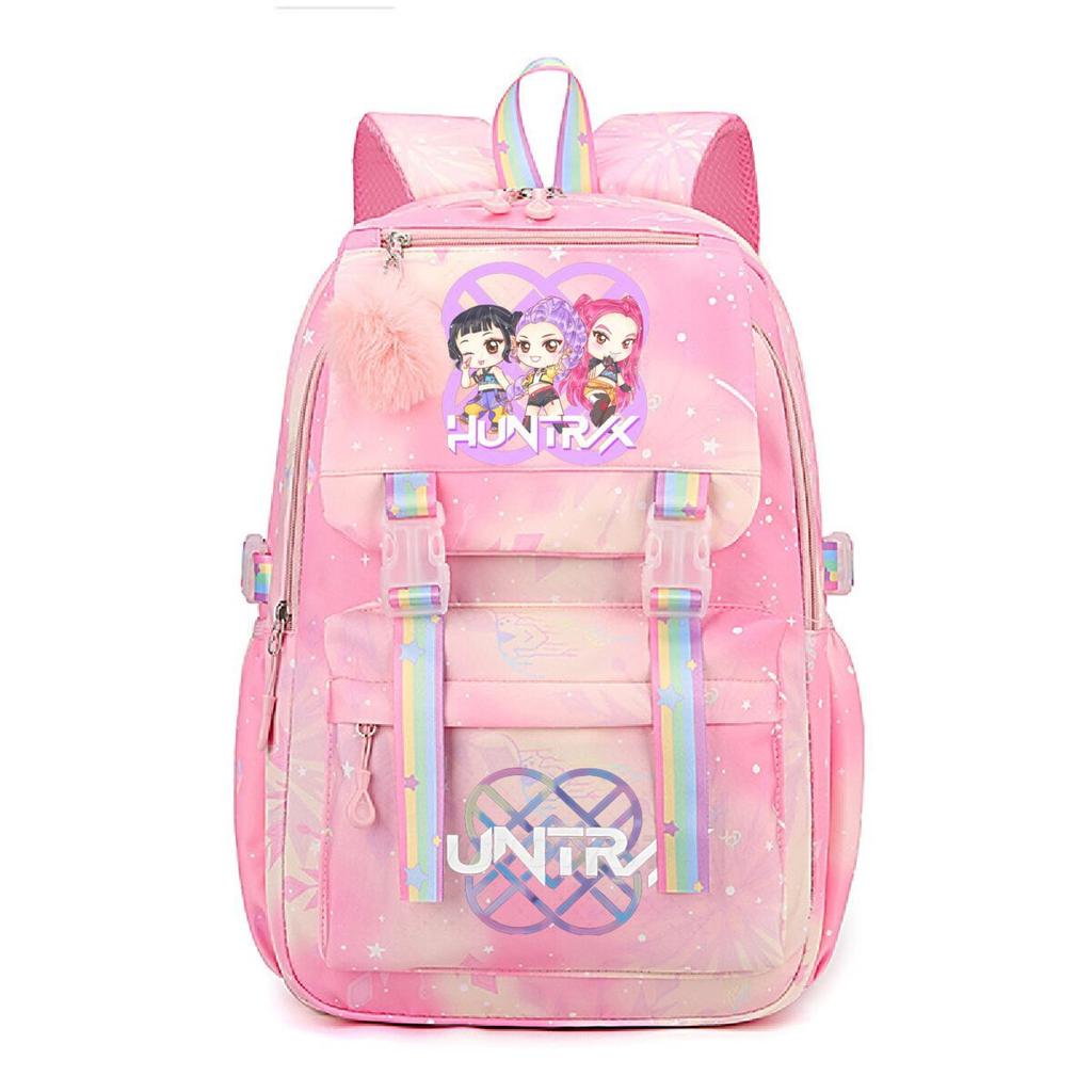 Animation Cartoon Peripheral Printing Korean Version Trend Burden Reduction Backpack Large Capacity Student Leisure Bag