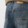 Zhenweisi Men's Loose Straight Fit High Street Casual Denim Jeans